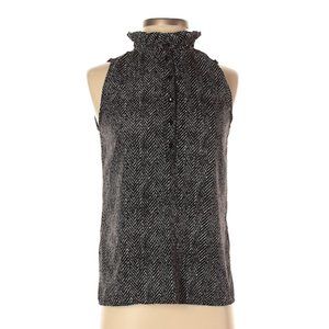 J.Crew Sleeveless Herringbone Button Down (SIZE 2)